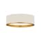 Z-Lite Arlo 4 Light Flush Mount, Matte White & Rubbed Brass 2303F4-MW-RB - alternate 1
